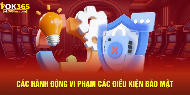 Chính sách bảo mật và những hành động vi phạm tới quy định